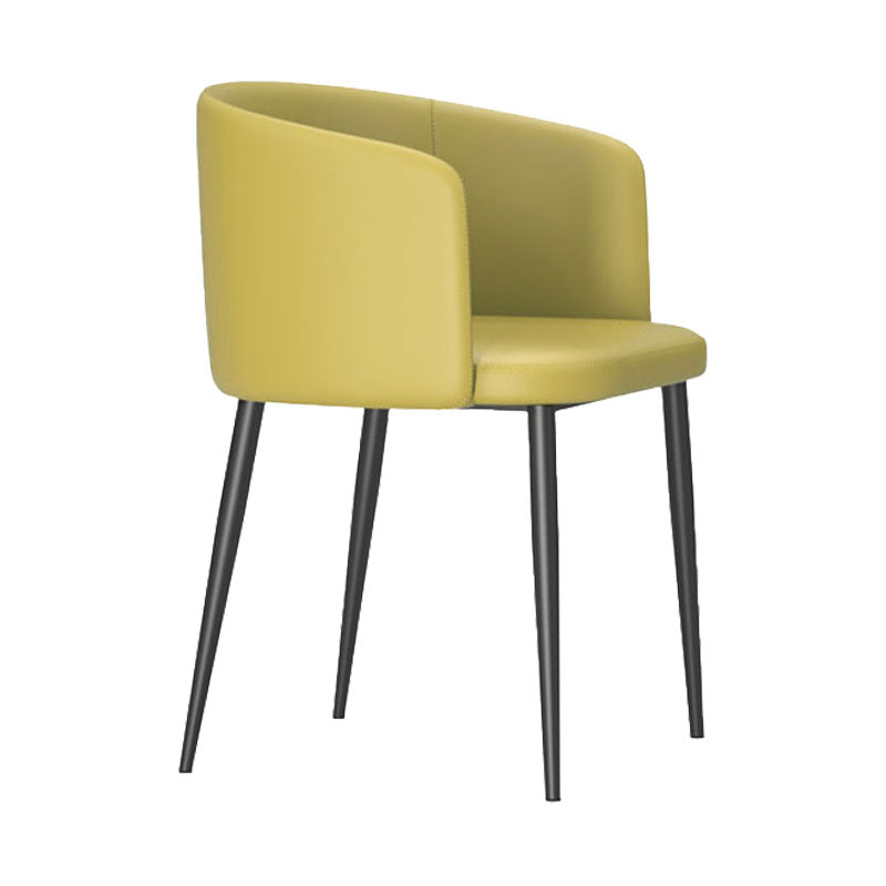 Dining Room Side Chairs Contemporary Arm Kitchen Chair for Home Yellow-Green 1 Piece Clearhalo 'Dining Chairs' 'Dining Tables & Seating' 'dining_chair' 'furn' 'furn_dining_chair' 'Furniture' 'Kitchen & Dining Furniture' 5132069