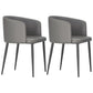 Dining Room Side Chairs Contemporary Arm Kitchen Chair for Home Dark Gray 2 Piece Set Clearhalo 'Dining Chairs' 'Dining Tables & Seating' 'dining_chair' 'furn' 'furn_dining_chair' 'Furniture' 'Kitchen & Dining Furniture' 5132076
