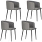 Dining Room Side Chairs Contemporary Arm Kitchen Chair for Home Dark Gray 4 Piece Set Clearhalo 'Dining Chairs' 'Dining Tables & Seating' 'dining_chair' 'furn' 'furn_dining_chair' 'Furniture' 'Kitchen & Dining Furniture' 5132077