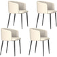 Dining Room Side Chairs Contemporary Arm Kitchen Chair for Home Beige 4 Piece Set Clearhalo 'Dining Chairs' 'Dining Tables & Seating' 'dining_chair' 'furn' 'furn_dining_chair' 'Furniture' 'Kitchen & Dining Furniture' 5132083
