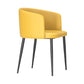 Dining Room Side Chairs Contemporary Arm Kitchen Chair for Home Yellow 1 Piece Clearhalo 'Dining Chairs' 'Dining Tables & Seating' 'dining_chair' 'furn' 'furn_dining_chair' 'Furniture' 'Kitchen & Dining Furniture' 5132084
