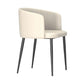 Dining Room Side Chairs Contemporary Arm Kitchen Chair for Home Off-White 1 Piece Clearhalo 'Dining Chairs' 'Dining Tables & Seating' 'dining_chair' 'furn' 'furn_dining_chair' 'Furniture' 'Kitchen & Dining Furniture' 5132087