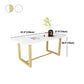 Modern Rectangular Dining Set 1/5/7 Pieces Sintered Stone Dining Table Set