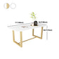 Modern Rectangular Dining Set 1/5/7 Pieces Sintered Stone Dining Table Set