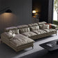 Modern Faux Leather L-Shape Sofa with Pillow Top Arm for Living Room