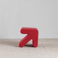 Scandinavian Geometric End Table 15.75" W x 13.78" D x 15.75" H Arrow-Shaped Side Table Red Clearhalo 'Coffee & Accent Tables' 'End & Side Tables' 'end_side_tables' 'furn' 'furn_end_side_tables' 'Furniture' 'Living Room Furniture' 5133617