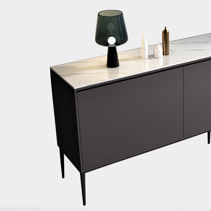 Sideboard in legno ingegnerizzato in stile glam per soggiorno