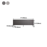 Sideboard in legno ingegnerizzato in stile glam per soggiorno