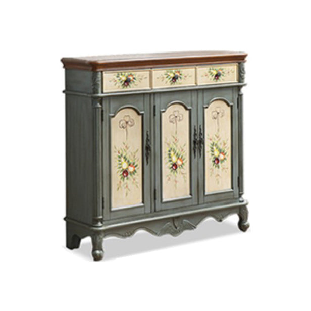 Sideboard in legno in stile glam con cassetti da pranzo server per cucina
