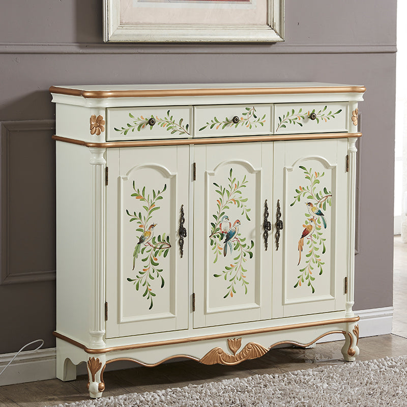 Sideboard in legno in stile glam con cassetti da pranzo server per cucina