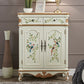 Sideboard in legno in stile glam con cassetti da pranzo server per cucina