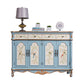 Sideboard in legno in stile glam con cassetti da pranzo server per cucina