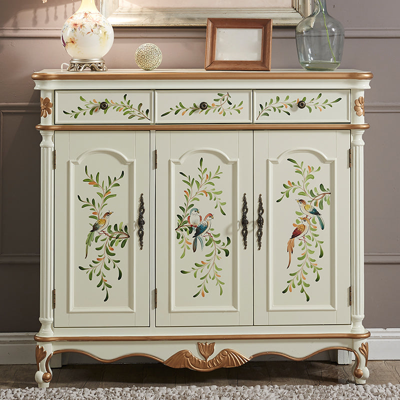 Sideboard in legno in stile glam con cassetti da pranzo server per cucina