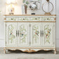 Sideboard in legno in stile glam con cassetti da pranzo server per cucina
