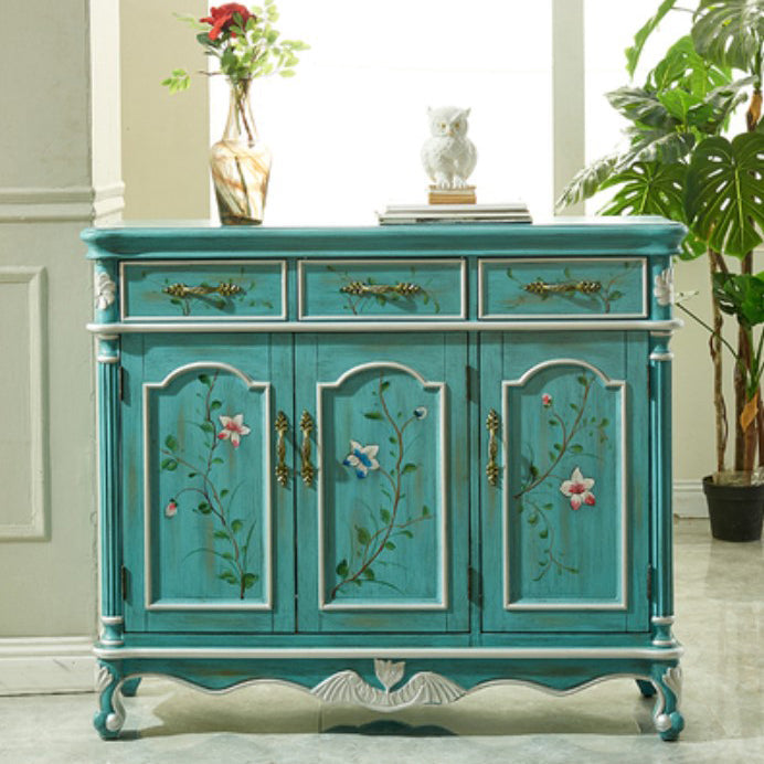 Sideboard in legno in stile glam con cassetti da pranzo server per cucina