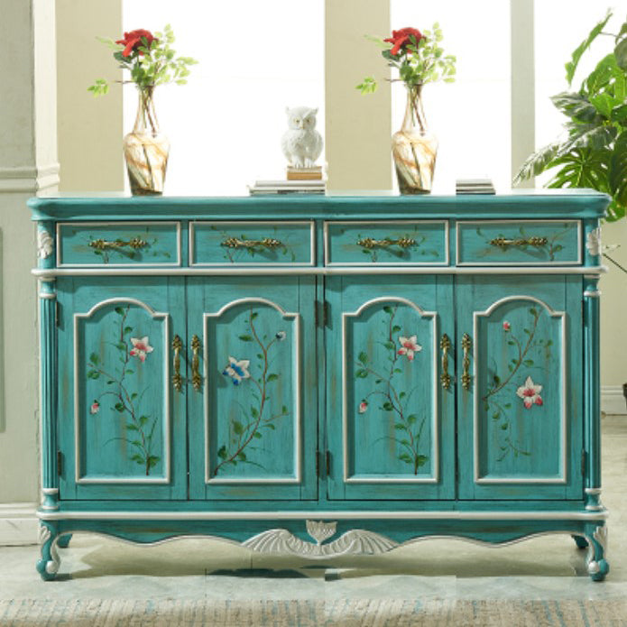 Sideboard in legno in stile glam con cassetti da pranzo server per cucina