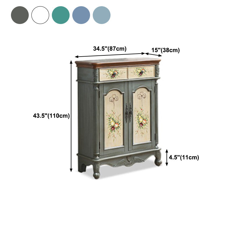 Sideboard in legno in stile glam con cassetti da pranzo server per cucina