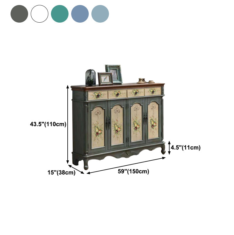 Sideboard in legno in stile glam con cassetti da pranzo server per cucina