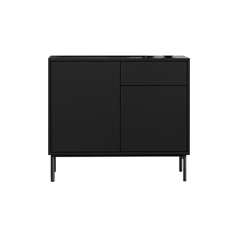 Sideboard di legno moderno moderno mobile rettangolo con cassetti e porte