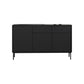 Sideboard di legno moderno moderno mobile rettangolo con cassetti e porte