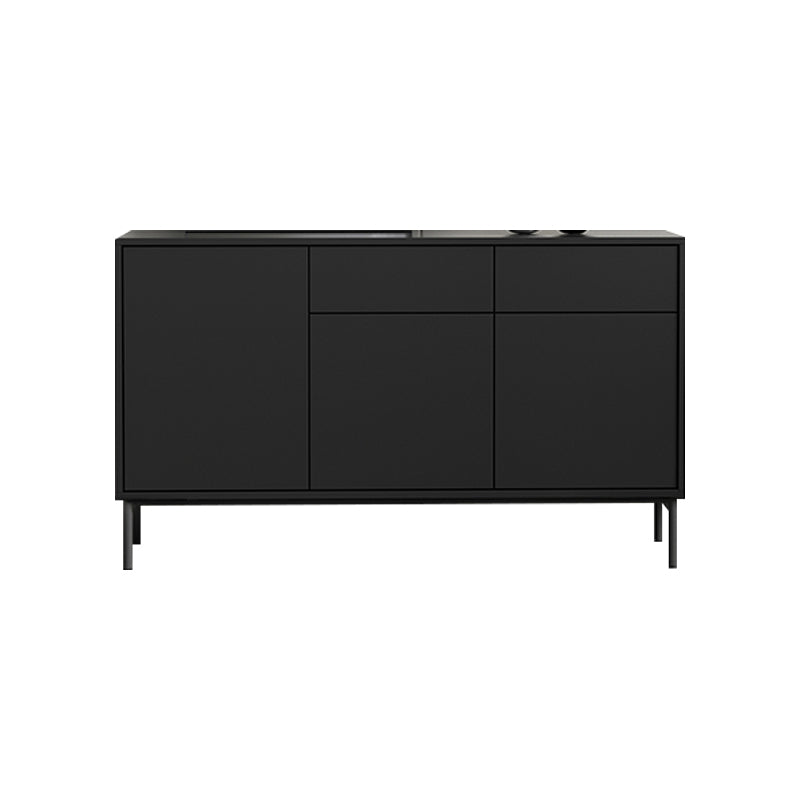 Sideboard di legno moderno moderno mobile rettangolo con cassetti e porte