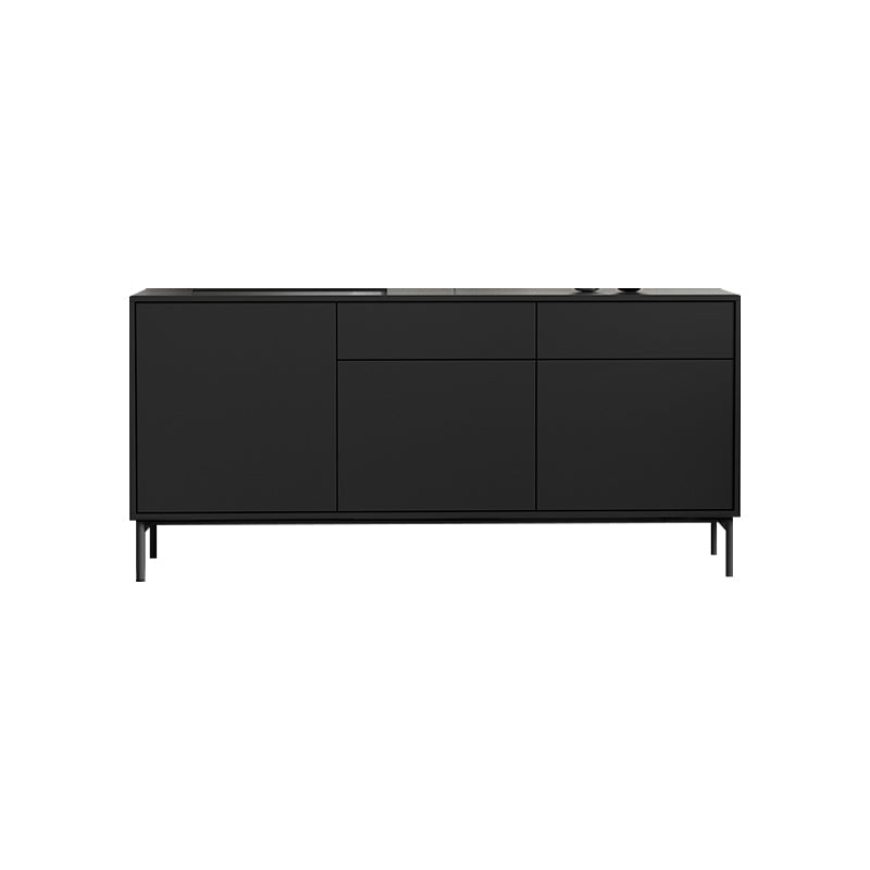 Sideboard di legno moderno moderno mobile rettangolo con cassetti e porte