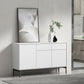 Sideboard di legno moderno moderno mobile rettangolo con cassetti e porte