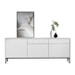 Sideboard di legno moderno moderno mobile rettangolo con cassetti e porte