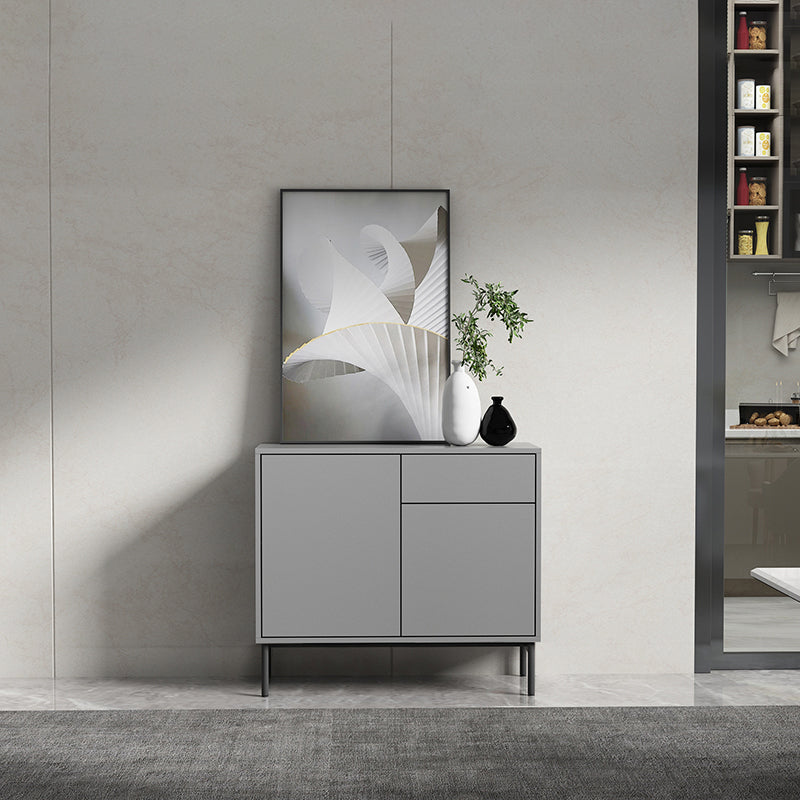 Sideboard di legno moderno moderno mobile rettangolo con cassetti e porte