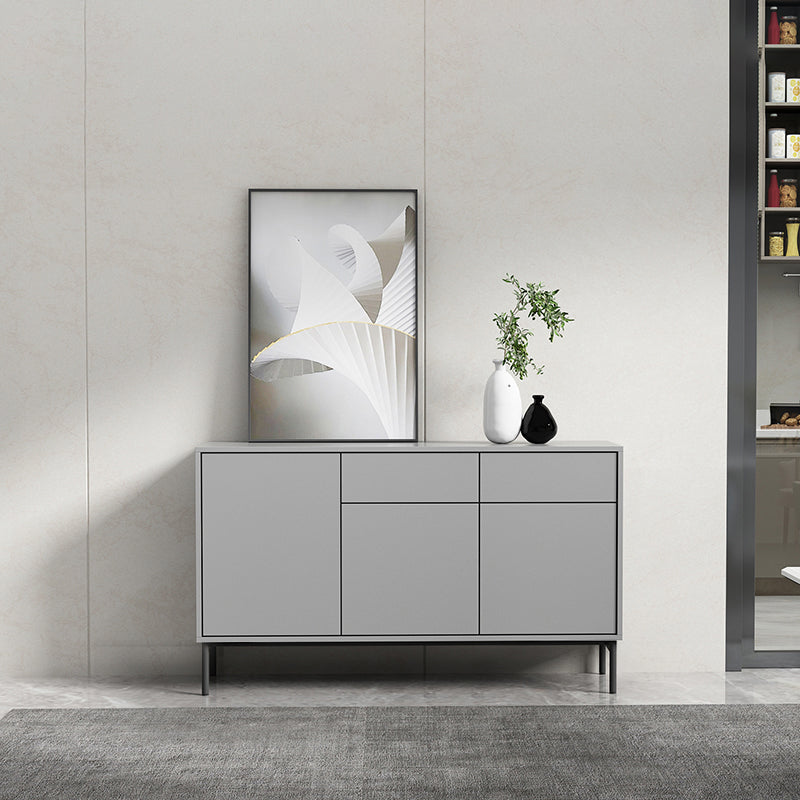 Sideboard di legno moderno moderno mobile rettangolo con cassetti e porte