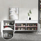 Sideboard di legno moderno moderno mobile rettangolo con cassetti e porte