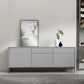 Sideboard di legno moderno moderno mobile rettangolo con cassetti e porte