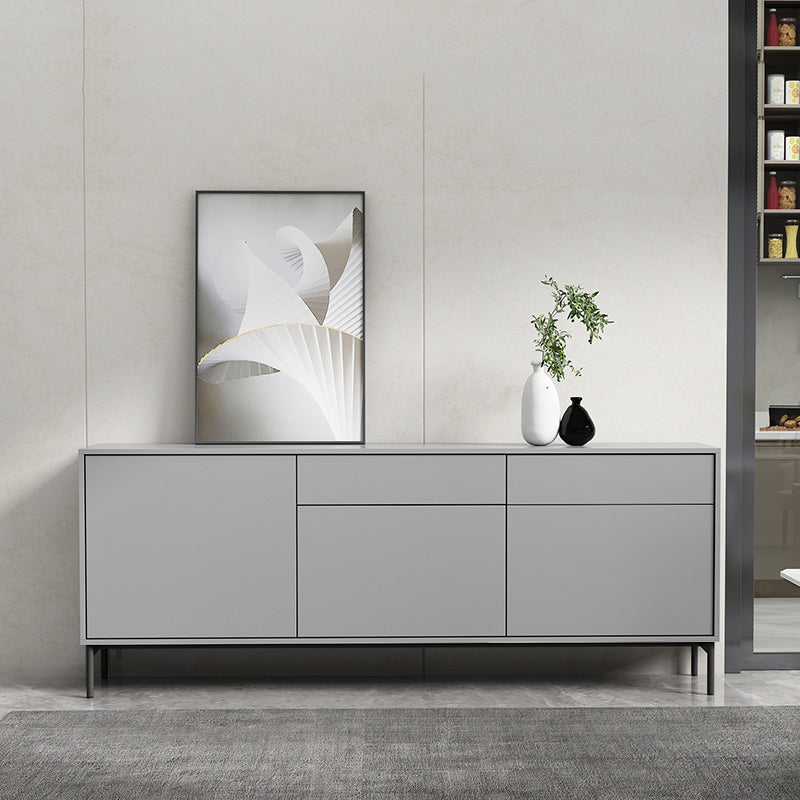 Sideboard di legno moderno moderno mobile rettangolo con cassetti e porte
