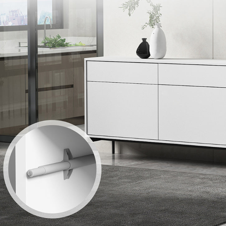 Sideboard di legno moderno moderno mobile rettangolo con cassetti e porte