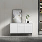 Sideboard di legno moderno moderno mobile rettangolo con cassetti e porte