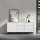 Sideboard di legno moderno moderno mobile rettangolo con cassetti e porte