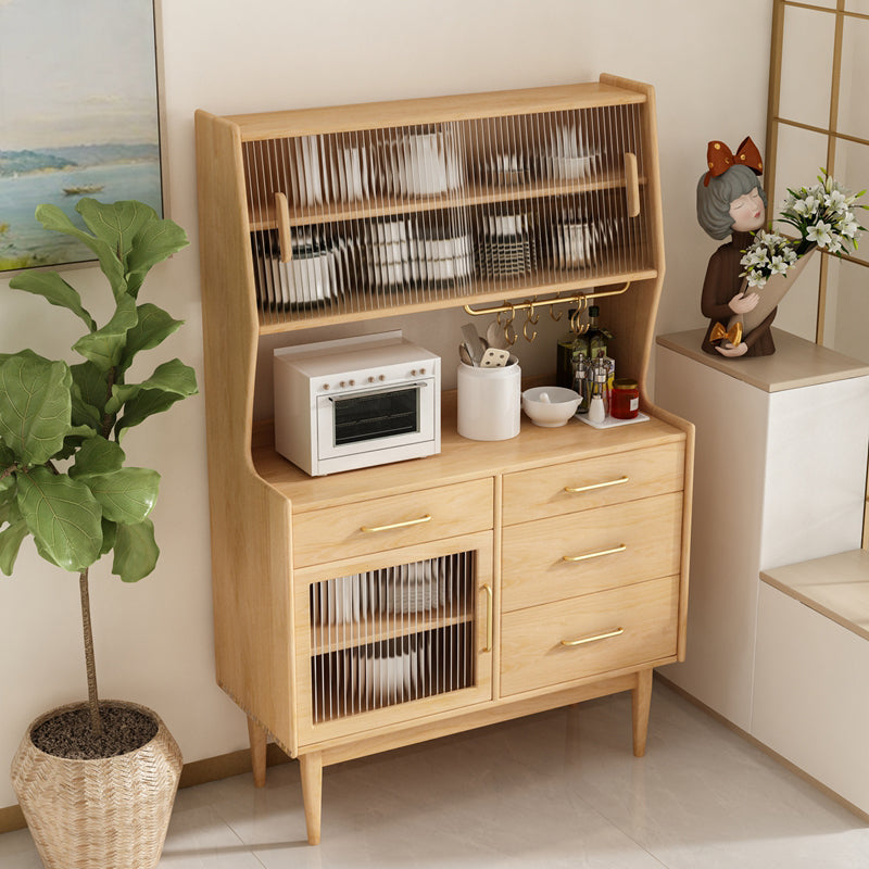 Sideboard di archiviazione del rettangolo di lusso Sideboard in legno con cassetti e porte