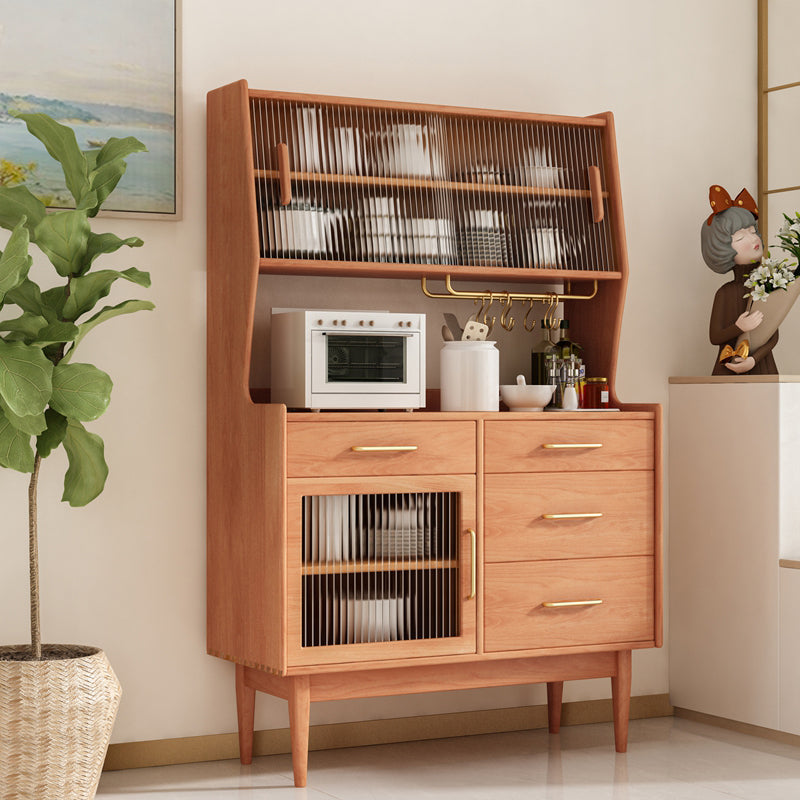 Sideboard di archiviazione del rettangolo di lusso Sideboard in legno con cassetti e porte