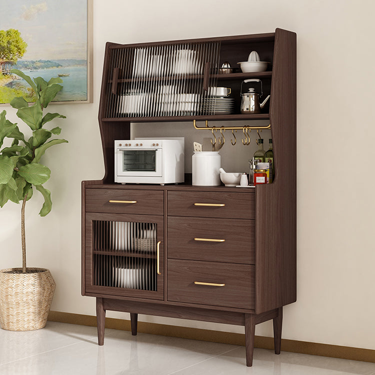 Sideboard di archiviazione del rettangolo di lusso Sideboard in legno con cassetti e porte