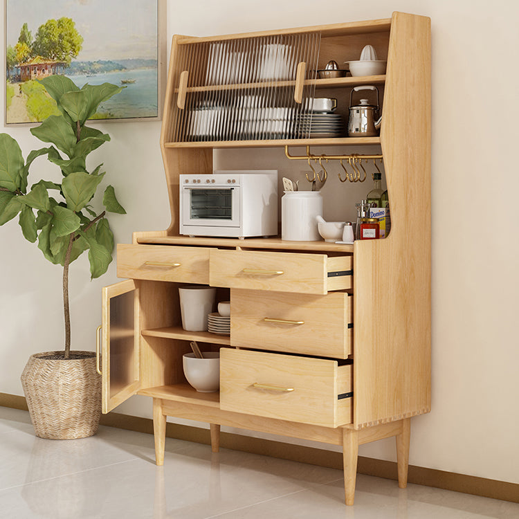 Sideboard di archiviazione del rettangolo di lusso Sideboard in legno con cassetti e porte