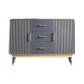 Glam Style Sideboard Wooden Dining Sideboard with Drawers and Storage
