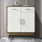 Glam Style Sideboard Wooden Dining Sideboard with Drawers and Storage