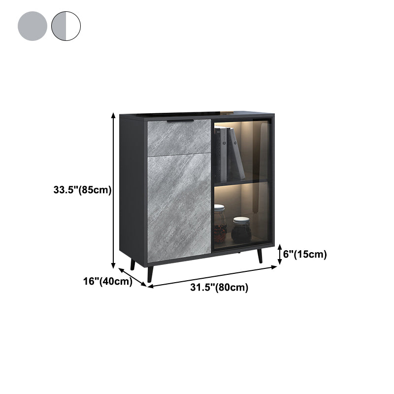 Contemporary Engineered Wood Sideboard Dining Room Sideboard Clearhalo 'buffet_sideboard' 'Buffets & Sideboards' 'furn' 'furn_buffet_sideboard' 'Furniture' 'Kitchen & Dining Furniture' 5133893