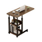 Modern Rectangular Writing Desk Wooden Adjustable Office Desk with Caster Wheels