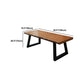 Industrial Style Writing Desk Solid Wood Sled Office Desk for Office