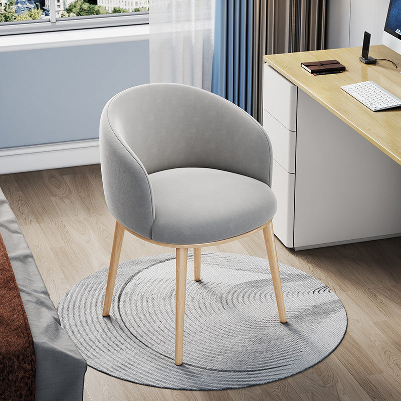 Silla de oficina en casa sin brazo silla de mesa baja moderna sin ruedas