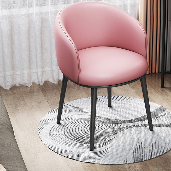 Silla de oficina en casa sin brazo silla de mesa baja moderna sin ruedas