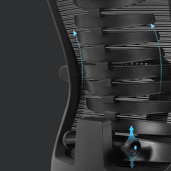 High Back Swivel Bureau -voorzitter Moderne ergonomische taakstoel met voetsteun