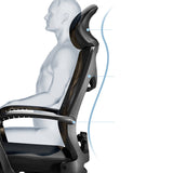 Silla de oficina giratoria de espalda alta silla de tareas ergonómicas modernas con reposapiés