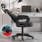 Mesh High Back Office Chair Contemporary Fixed Arms Chair with Headrest Matte Black Sponge Tilt Available Clearhalo 'furn' 'furn_office_chair' 'Furniture' 'Office Chairs' 'Office Furniture' 'office_chair' 5134561